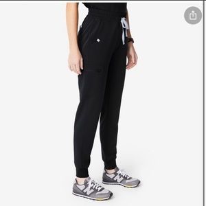 Figs Black High Waisted Zamora Joggers MT